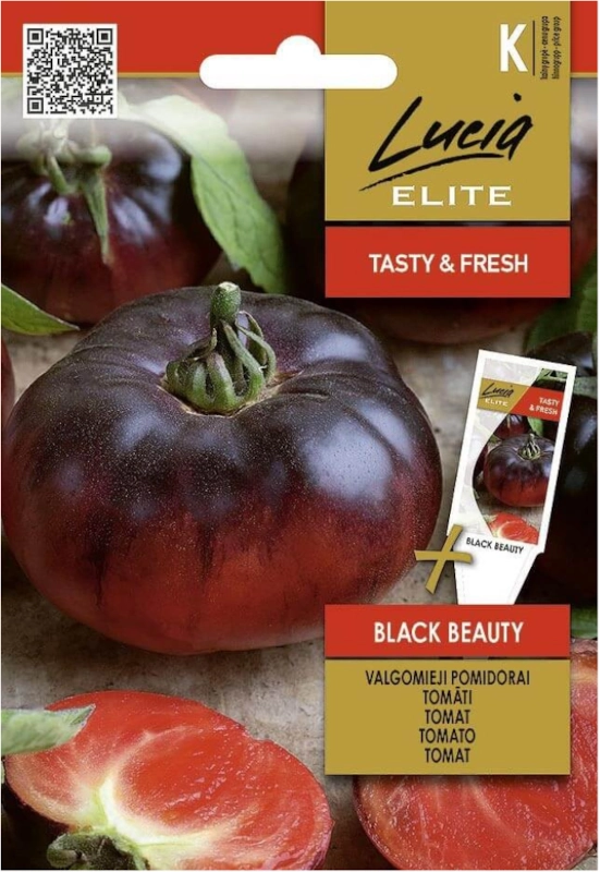 Pomidor Black Beauty o ciemnych owocach nasiona Lucia Elite sklep rajogrodnika